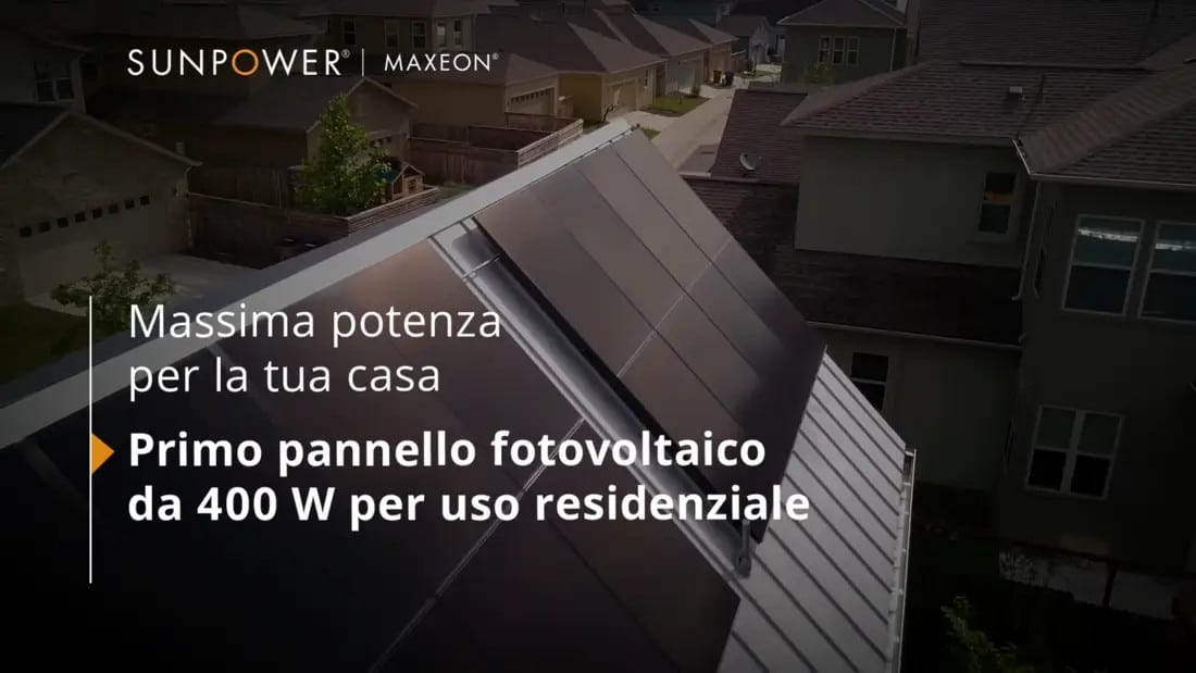 Fotovoltaico Sunpower sconto in fattura Fotovoltaico Sunpower ecobonus 50