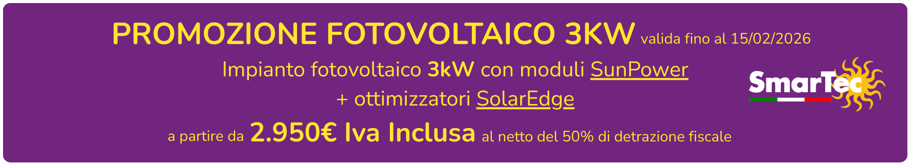 OFFERTA PREZZO FOTOVOLTAICO 3 KW